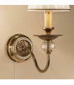 Applique murale classique ASCOT laiton antique 1 ampoule