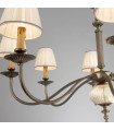 Chandelier classique ASCOT laiton antique 8 ampoules