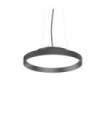 Suspension LED FLY Verre,Métal Noir mat