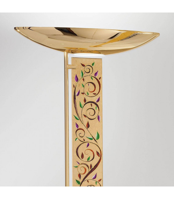 Design Stehleuchte DELPHI Gold 24 Karat 2 Glühbirnen