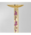 Lampadaire design DELPHI Or 24 Carats 2 ampoules