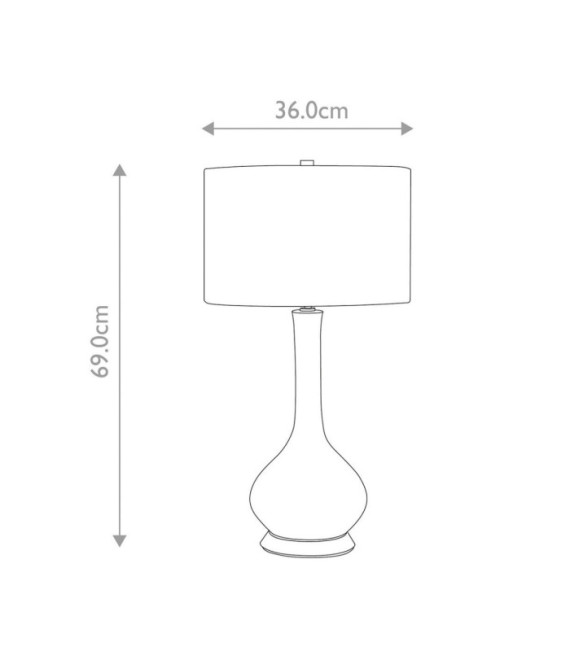 Lámpara de mesa Milo Base cerámica, acero, pantalla tela latón envejecido