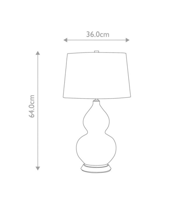 Isla table lamp Ceramic base, steel, Faux silk lampshade, Aged brass