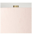 Isla table lamp Ceramic base, steel, Faux silk lampshade, Aged brass