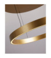Layla LED pendant light Mild steel, aluminum Gold