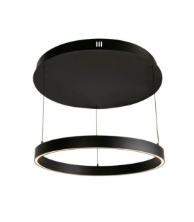 Layla LED-Pendelleuchte Baustahl, Aluminium Schwarz