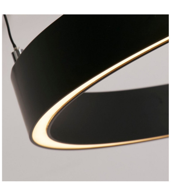 Lámpara colgante LED Layla Acero dulce, aluminio Negro