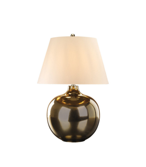 Lampe de table Ottoman Porcelaine Bronze Métallisé