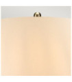 Ottoman Porcelain Metallic Bronze Table Lamp
