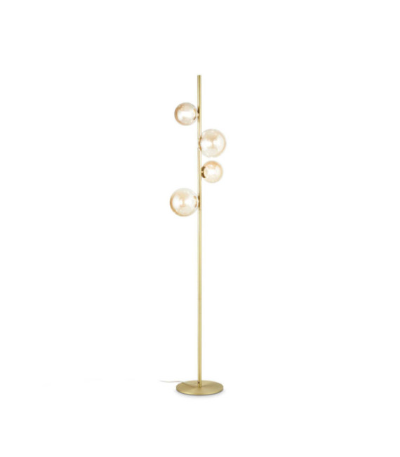 Lampadaire Perlage Métal Laiton