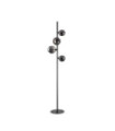 PERLAGE Floor Lamp Glass, Black Metal