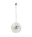 Suspension Sunburst Acier doux,verre Clair, chromé