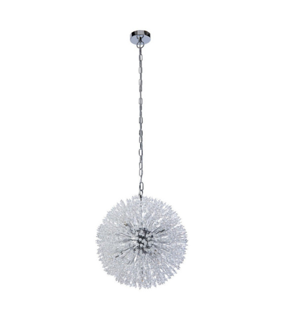 Suspension Sunburst Acier doux,verre Clair, chromé