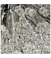 Suspension Sunburst Acier doux,verre Clair, chromé