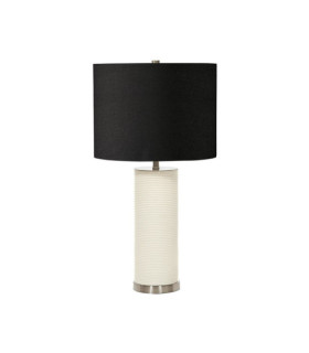 Lámpara de mesa Ripple de porcelana blanca