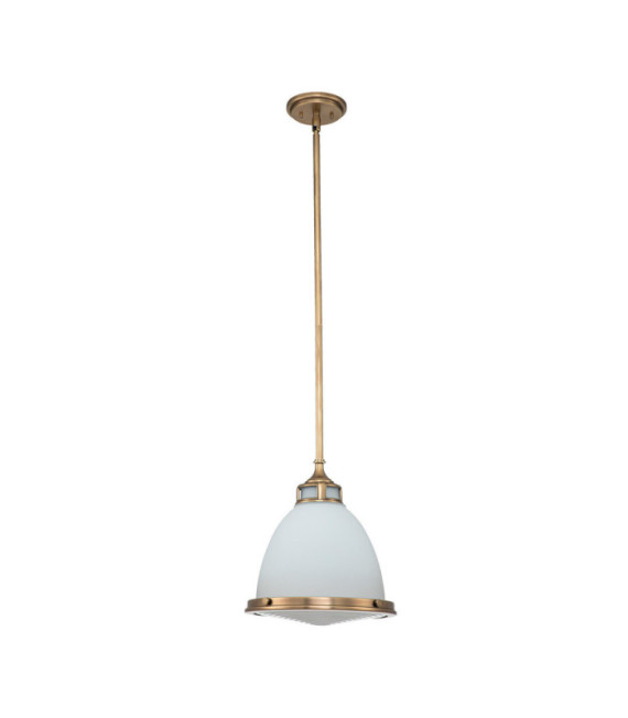 Hinkley Pendant Lamp Glass, Steel Brass Heritage