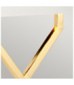 Lampe de table Cross Acier Or poli