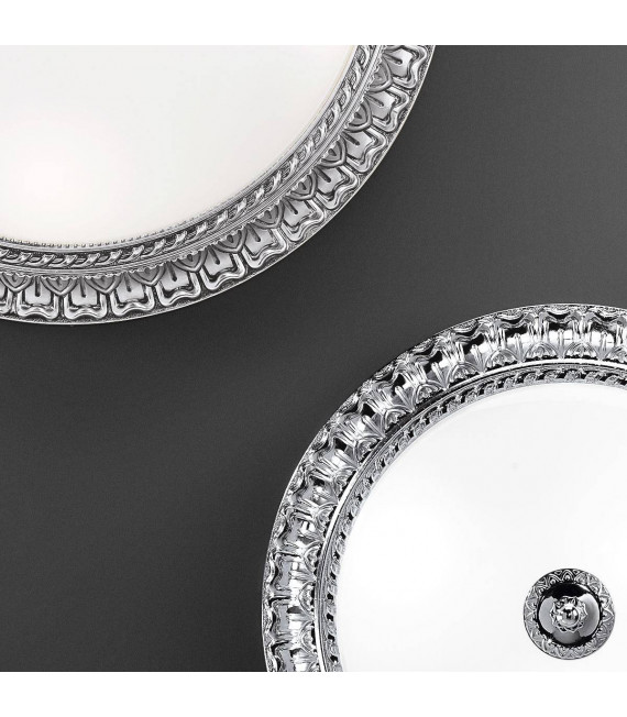 Plafonnier classique MILADY chrome 4 ampoules