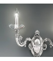 Applique murale classique CONTARINI chrome 2 ampoules