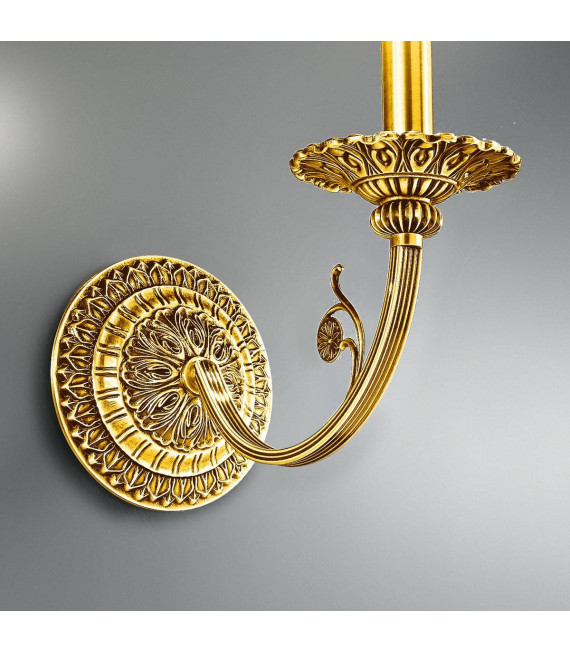 Klassische Wandleuchte PISANI 24 Karat Gold 1 Glühbirne