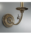 Applique murale classique PISANI laiton antique 1 ampoule
