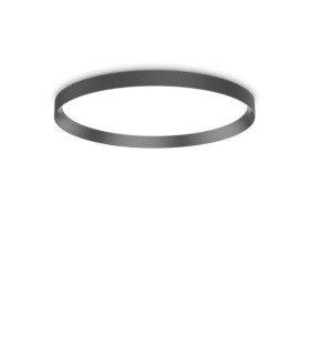 Plafoniera LED FLY Metallo, plastica, alluminio Nero opaco