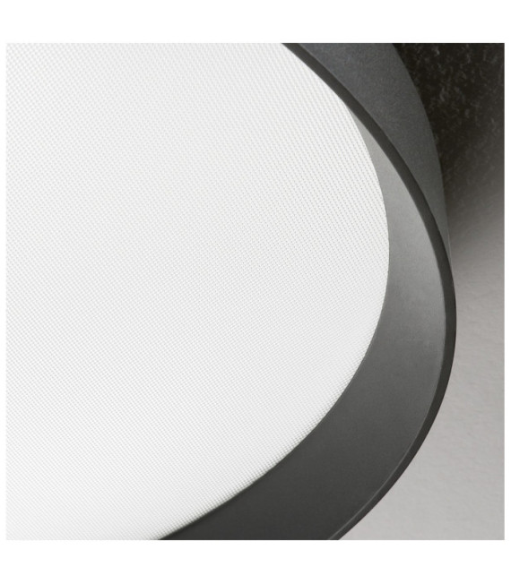 FLY Lámpara de techo LED Metal, plástico, aluminio Negro mate