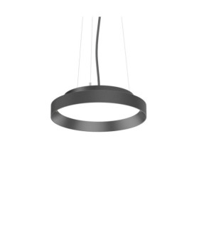 FLY Lámpara colgante LED Vidrio, Metal Negro mate