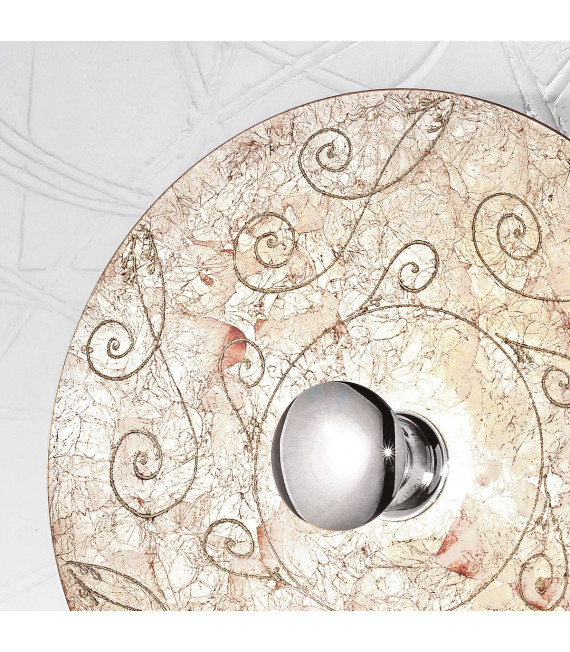 Aplique de diseño LUNA cromo 1 bombilla