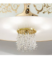 Plafonnier design EMOZIONE Or 24 Carats 6 ampoules