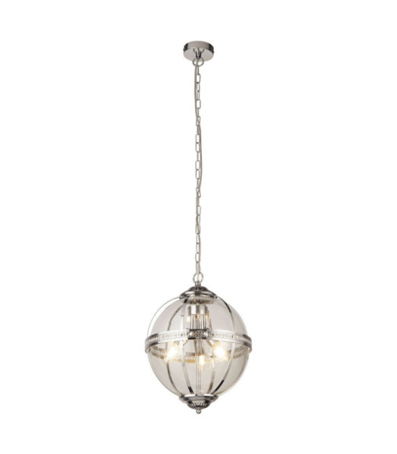 Suspension Coronet Acier doux,verre Chrome
