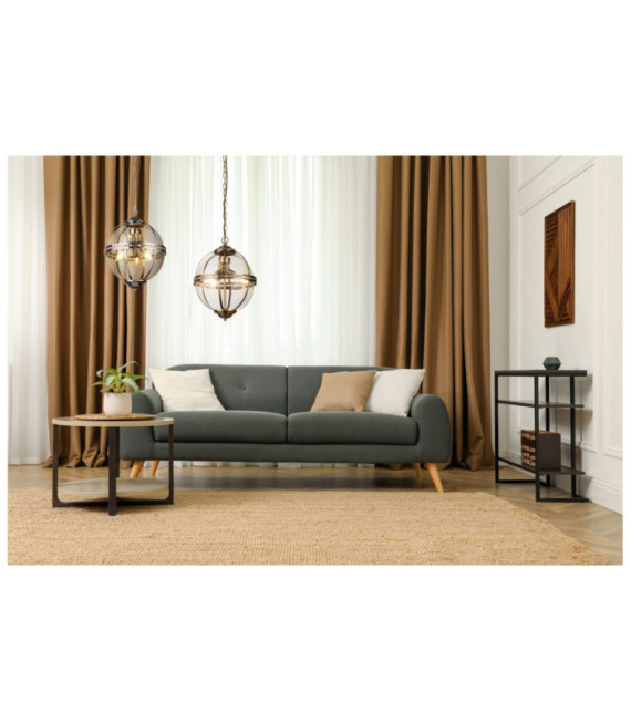 Coronet Pendelleuchte Weichstahl, Chromglas
