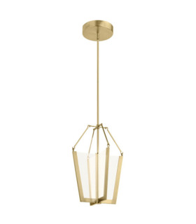 Suspension LED Kichler Fer,guide de lumière transparent,acrylique,aluminium L'or champenois