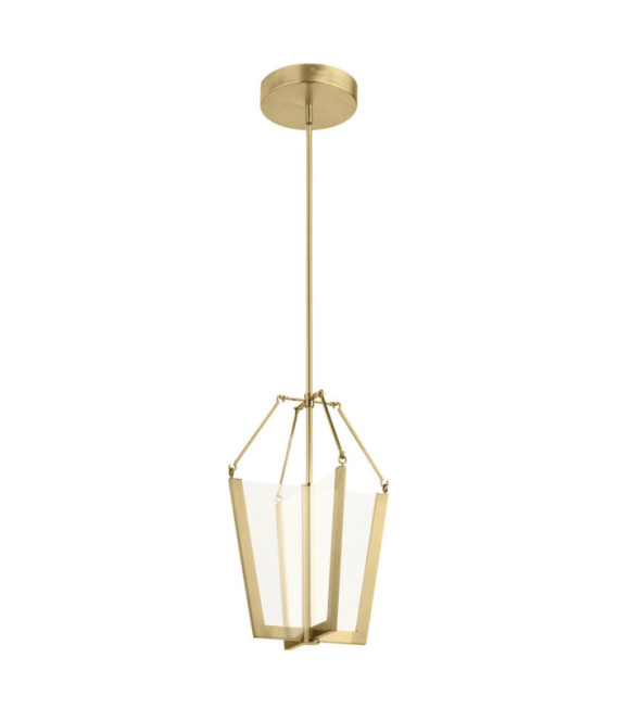Suspension LED Kichler Fer,guide de lumière transparent,acrylique,aluminium L'or champenois