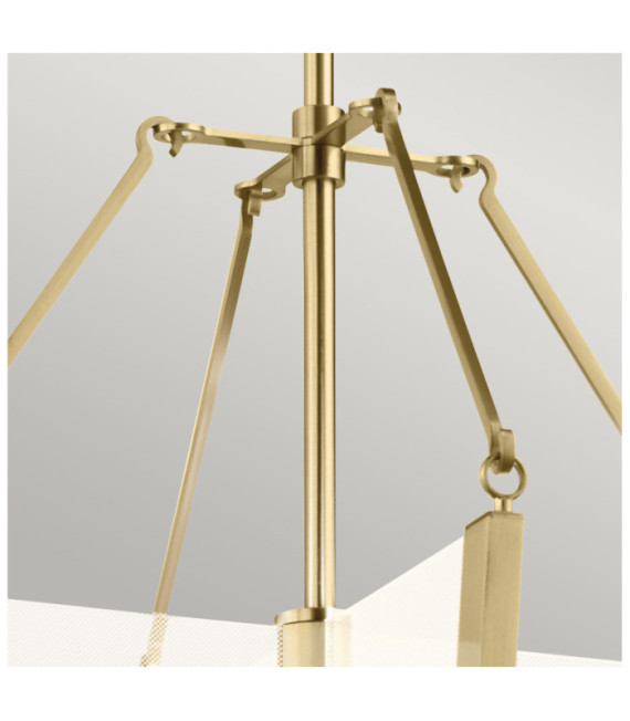 Kichler LED pendant light Iron, transparent light guide, acrylic, aluminum Champagne gold