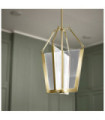 Kichler LED pendant light Iron, transparent light guide, acrylic, aluminum Champagne gold