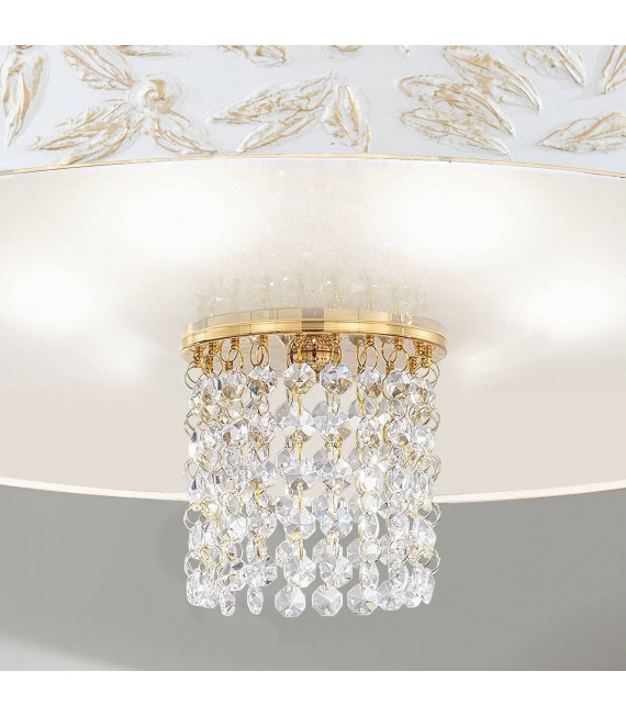 Plafoniera design EMOZIONE 24 carati oro 6 lampadine
