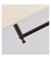 Munich floor lamp Mild steel Matt black, natural tint