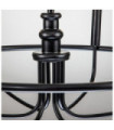 Suspension Capitol Acier Noir