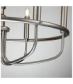 Suspension Capitol Acier Nickel brossé