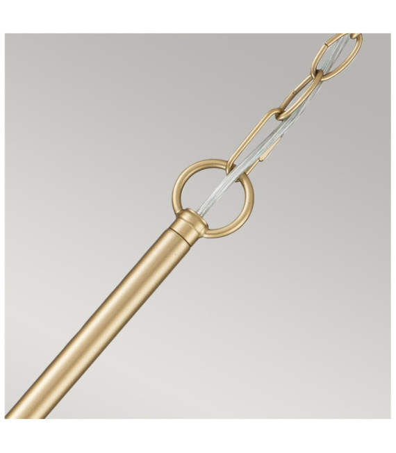 Lampada a sospensione Capitol Acciaio Ottone naturale verniciato