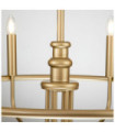 Capitol pendant light Steel Painted natural brass