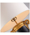 Gallier table lamp Fabric, resin, steel Black, Gold