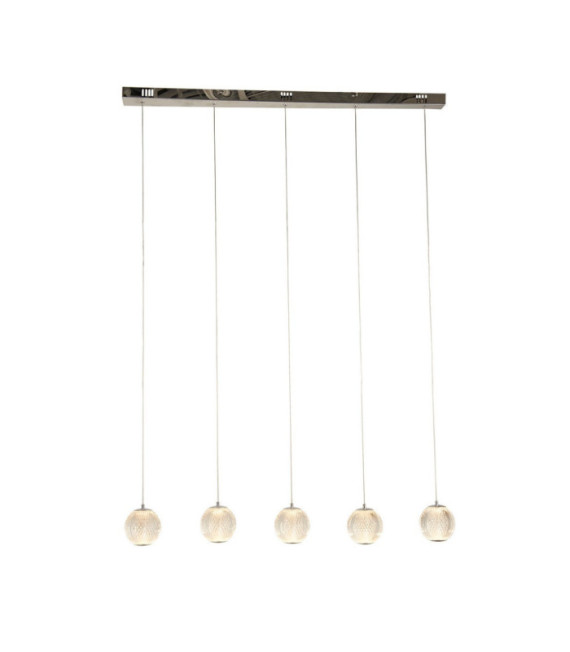 Allure pendant light Mild steel, acrylic Chrome