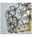 Iris pendant light Mild steel, glass Brass