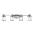 Applique murale Kichler Acier,verre grainé transparent Chrome poli