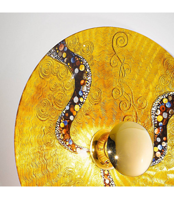 Aplique de diseño LUNA 24 quilates Oro 1 bombilla