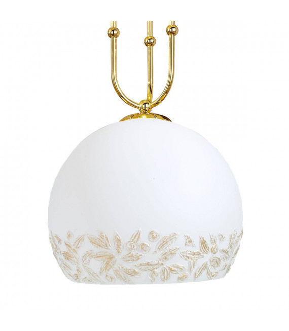 Lámpara colgante de diseño LUNA 24 quilates Oro 1 + 1 bombillas