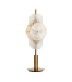Wagon table lamp Mild steel, glass Brass