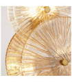 Wagon table lamp Mild steel, glass Brass